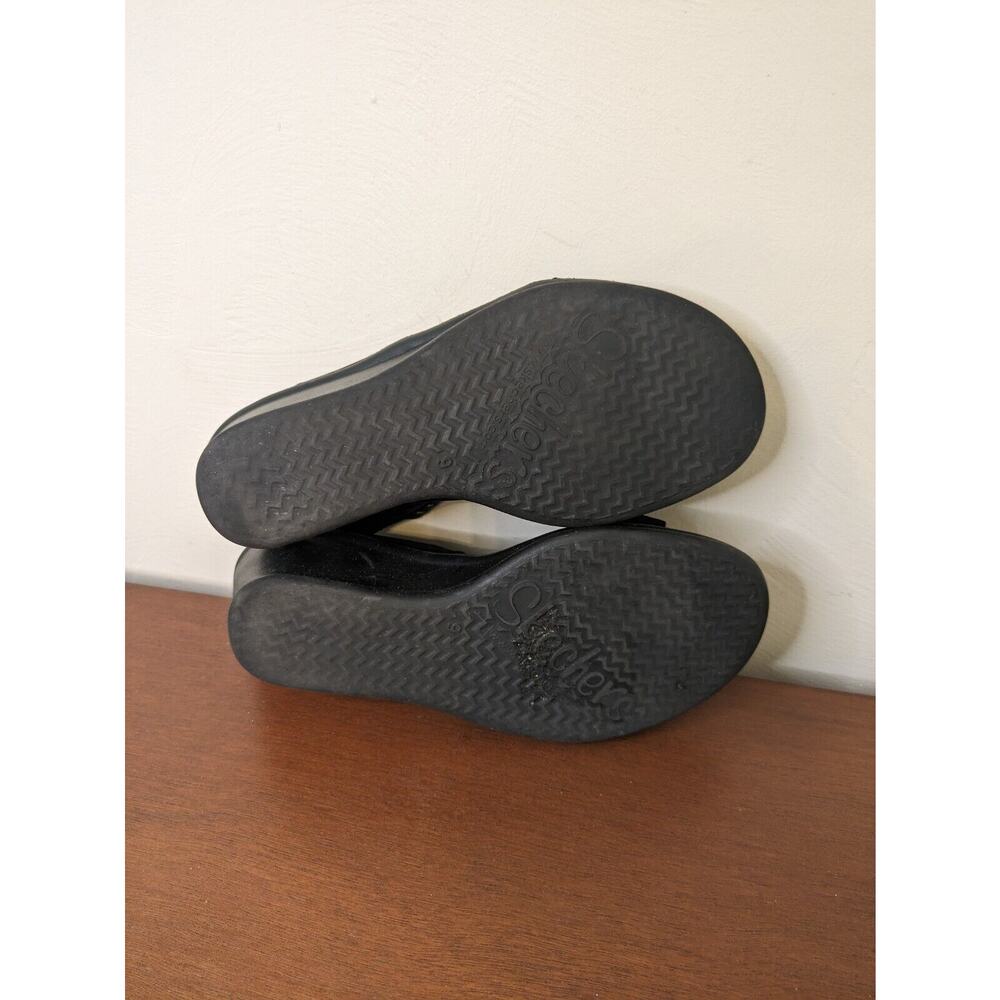 Skechers Women's Shoes Wedge Heel Black Size 9 Open Toe - Picture 6 of 7